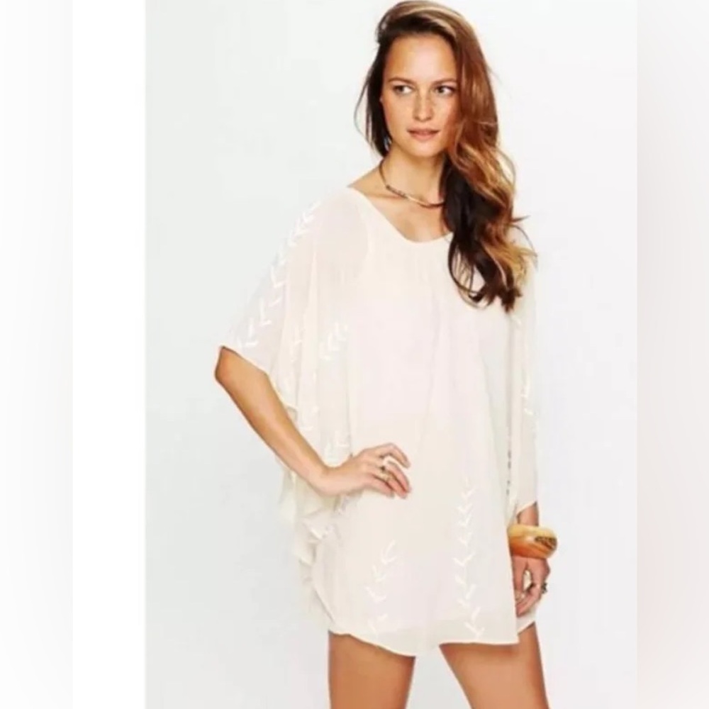 Free People Beaded Cape Dress XS